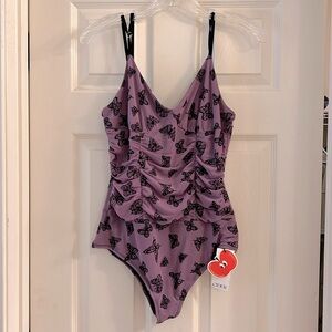 NWT Purple butterfly Cider bodysuit